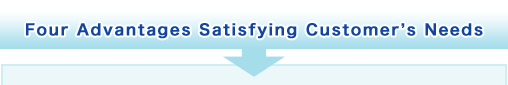 Four Advantages Satisfying Customer's Needs